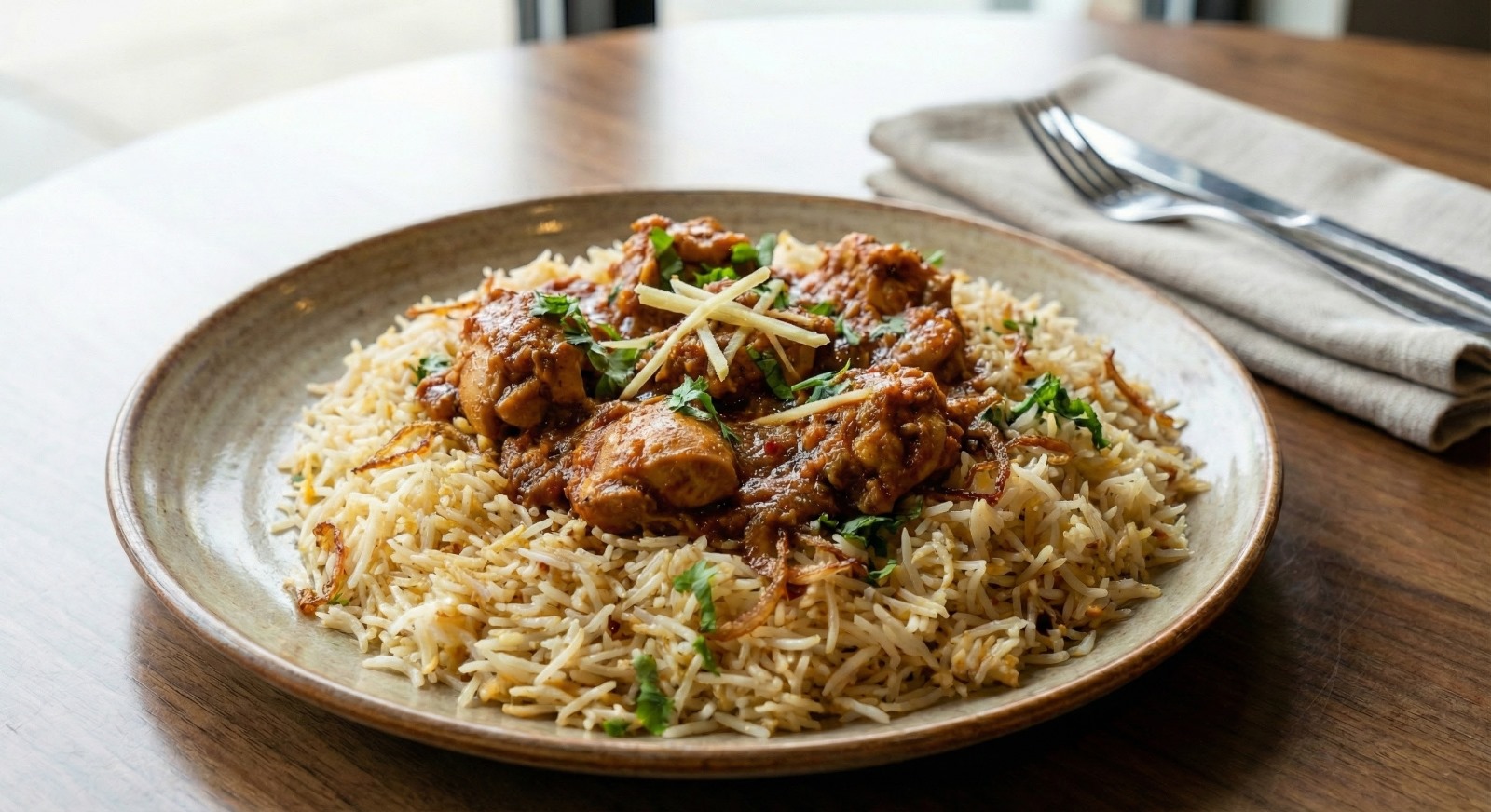 Chicken Karahi Pulao Platter (Boneless)